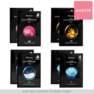 JM solution Active Series Face Sheet Mask, 10pcs (4 Types) - Golden Caviar/Pink Snail/Birds Nest/Jellyfish