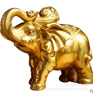 Decorative Elephant Water-Absorbing Elephant Bronze Elephant Craft Bronze Treasure Elephant Pair Met
