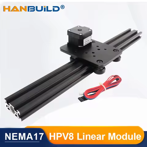 HPV8 Openbuilds Mini Solid V Slot 100-500MM Belt Linear module Pinion Linear Actuator 17HS3401 28N.C