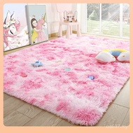 Dormitory Carpet Bedroom Bedroom Carpet Tie-Dye Fluffy Children's Room Carpet Carpet Soft Cross-Bord