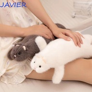 JAVIER Plush Ferret Stuffed Toy, Huggable Doll Realistic Design Ferret Plush Toy, Lovely Doll 47cm L