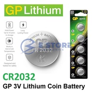 CR2032 GENUINE GP Lithium Coin Battery 3V (GPCR2032-2CPU5)