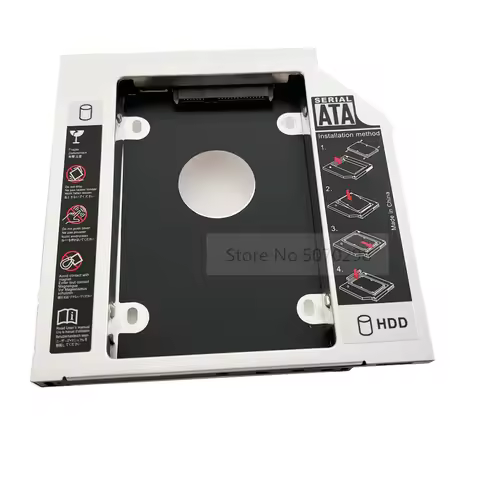 12.7mm 2nd HDD SSD Hard Drive Optical bay Caddy Adapter for SuperDrive 27" 25" 21" inch iMac DVD Lat