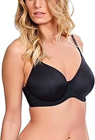 Women's Porcelain Elan Non-Padded Molded T-Shit Bra - black - 32FF