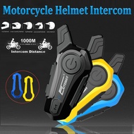E1 Bluetooth Intercom Motorcycle Helmet Bluetooth Headset for 2 Rider Intercomunicador Moto Interpho