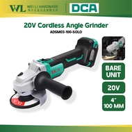 DCA ADSM03-100 20V Cordless Angle Grinder brushless / angle grinder battery /grinder bateri mesin gr