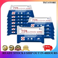 75% Alcohol Wipes Sanitizing Wet Tissue Antibacterial Kill 99.9% Bacteria Yamanni Alcohol Wipes  75%