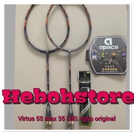 Apacs Virtus 55 Badminton Racket + Strong Grip, 35 Lbs Original