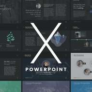 Template Slide Presentasi PowerPoint Premium bisnis kuliah