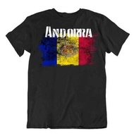 Andorra Flag T-Shirt City Map Valleys European Ministers Catalan