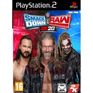 PS2 Game , WWE Smackdown! VS Raw 2020 ( WWE 2K20 ), (Dvd Game)