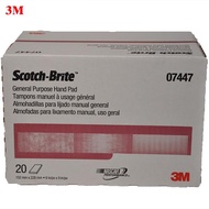 Hộp 20 miếng nhám Scotch Brite 3M 7447 chà tay chuyên xử lý gỉ sắt làm bóng bề mặt kim loại