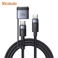 Mcdodo 2-in-1 USB-C to USB-C Cable 240W/140W Charging with (2M) Magnetic 3 Cable CA-0140