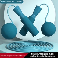 2-in-1 jumping rope with rope & wireless, weight loss fitness jumping rope, indoor gym jumping rope