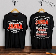 BAJU KAOS PEJUANG JANDA /KAOS OBLONG /KAOS GOES/KAOS GETIH SUNDA/KAOS CASUAL/BAJU DISTRO/ KAOS TRENDY/ KAOS TERMURAH/KAOS ORANG TUA / KAOS KATA KATA JAWA