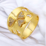 24K Gold Color Ring Size 8 & 9 CX101