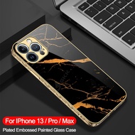 Casing iphone 13 6.1 inch 2021 Hardcase GKK Marble Pattern Luxury CaseOriginal