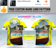 【 Halo Clothing Store 】 Personalized sublimation design  BARANGAY SILLON  3D full quality custom pol