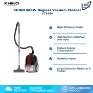 KHIND 600W Bagless Vacuum Cleaner VC9584 | High Suction with Power Less Input | Reduce Energy Consumption | Washable HEPA Filter | Powerful Motor | Vacuum Cleaner with 1 Year Warranty