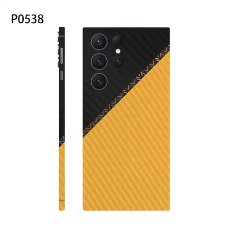 Carbon Fiber Skins Grain Film Wrap Phone Back Sticker For SAMSUNG Galaxy S25 S24 Ultra S23 Plus S22 