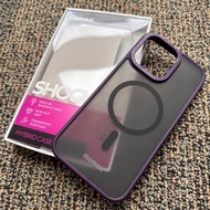 Momax iPhone 14 Pro Max 動感暗紫色金屬磁吸保護殼 Masafe Case