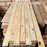 Dutch Teak Trims Length 200CM Thickness 0.5cm - 0.8cm - 1cm X Width 1cm - 5cm Teak Wood