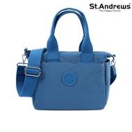 St.Andrews กระเป๋าถือพร้อมสายสะพายยาว รุ่น Maya - ( สีฟ้า )