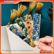Metal Tassel Bookmark Hollow Floral Bookmark One Piece Bronzing For  Book Lovers Writers Book Club
