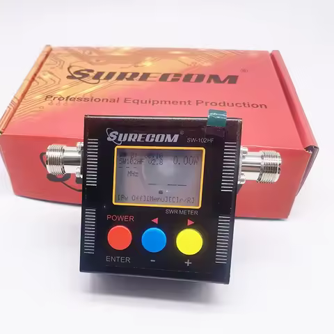 Original Surecom SW-102HF Watt Meter 1.5-70MHz 120W Power & S.W.R. Meter for CB Car Radio HF Transce