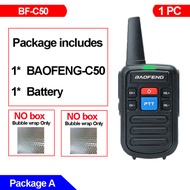 วิทยุสื่อสารล็อต BF-C50วิทยุสื่อสารสองทาง Baofeng UHF 400-470MHz 16ช่องแบบพกพาพร้อม Yzl819-CB ตัวรับ
