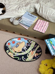 MIZUKI X Oliwa Original Decorative Carpet Circle Fleece Cushion Christmas Gift Home Decor Natural El