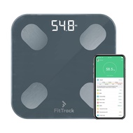 FitTrack Dara Smart BMI Digital Scale - Measure Weight and Body Fat - Most Accurate Bluetooth Glass