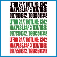 ➡ ✦ ☏ LTFRB 24/7 HOTLINE STICKER set