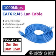[1000Mbps] Cat6 Ethernet Cable LAN RJ45 High Speed Full Length Internet Network Cord 3m 5m 10m 15m