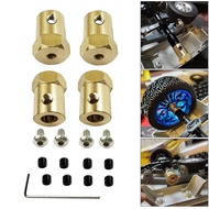 [szxmkj2lp] 5mm-12mm Extension Adapter Metal Brass 5mm to 12mm Wheel Extension Connector for RC Car