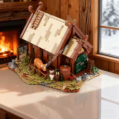 1421pcs MOC Rohan Warrior S House Hobbit And Model Christmas Gifts Building Blocks Architecture DIY 