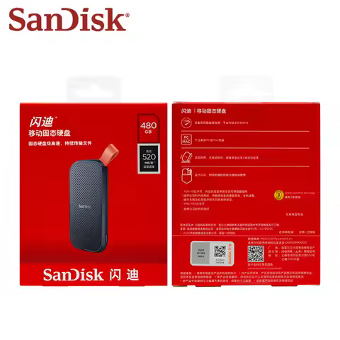 Original SanDisk PSSD External Solid State Drive 1TB 2TB Max 800Mb/s USB3.2 Type-C Hard Drive SSD St