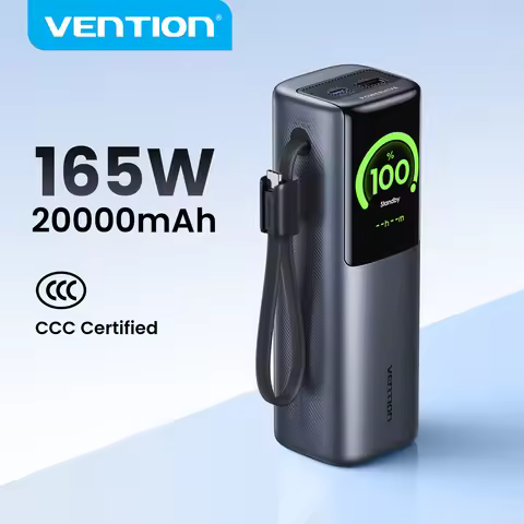 【CCC Certification】Vention 165W Power Bank 20000mAh PD Fast Charger for Laptop Portable 3C Powerbank