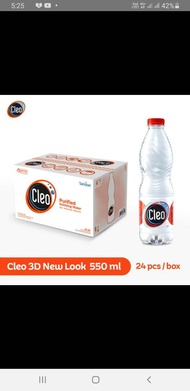 Cleo Air Murni 550 ml ( 1 Karton isi 24 Botol )