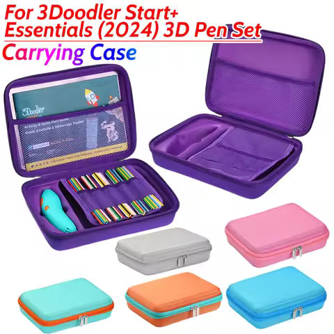Storage Case for 3Doodler Start Essentials 2024 3D Pen Set Protective Case for 3D Printing Filament 