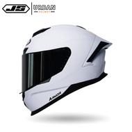 Helmet JS Armor Z Original White Single Visor Full Face Helmet Cool Men's Racing Helmet/, SNI Certif