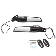 kawasaki winglet side mirror with signal KAWASAKI ZX ZX10R ZX9R ZX7R ZX6R ZX636 ZX12R ZX14R MOTORBIK