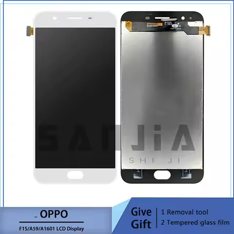 For oppo f1s lcd screen display touch digitizer assembly for 5.5 inch oppo a59 a1601 with frame