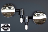 Gương gù mặt kính tròn dùng được mọi loại xe classic cafe racer...