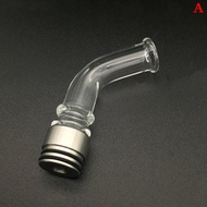 1PCS 810/510 Stainless steel Long Straw Tip Curved Glass Drip Nozzle Accessories