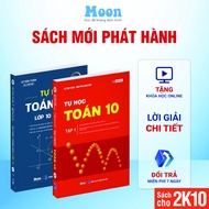 Combo 2 Sách ID Tự Học Toán Học Lớp 10 Chuẩn chương trình sgk bản mới nhất Moonbook
