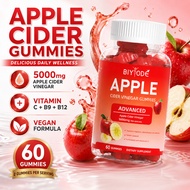 BIYODE Apple Cider Vinegar Gummies 60s–With B Vitamins, Supports Digestion & Daily Wellness