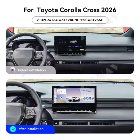Flagship Car Stereo For Toyota Corolla Cross 2026 12.3" Android 15 Wireless CarPlay & Android Auto G