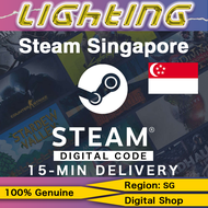 Steam Wallet Code SG Credits Gift Card✨ SGD-5 ~ SGD-100 Singapore Steam ✨Lightning 24/7 Email Delive