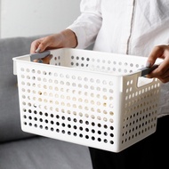 Thick Storage Basket Rectangular White Cabinet Built-in Sorting Sorting Basket Storage Desktop Snack